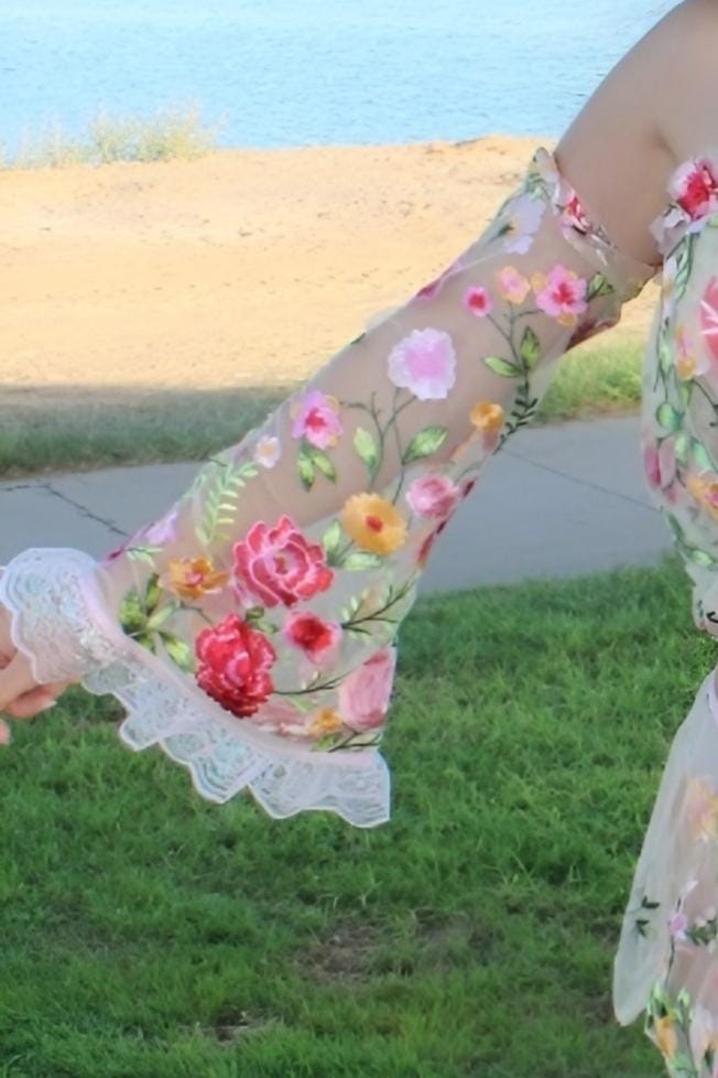Floral Fantasy FairyCore Tops