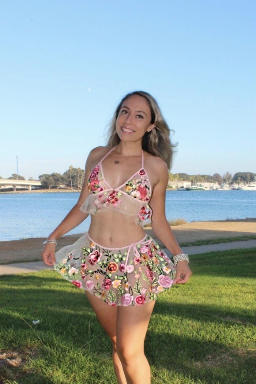 Floral Fantasy FairyCore - Bell Sleeves