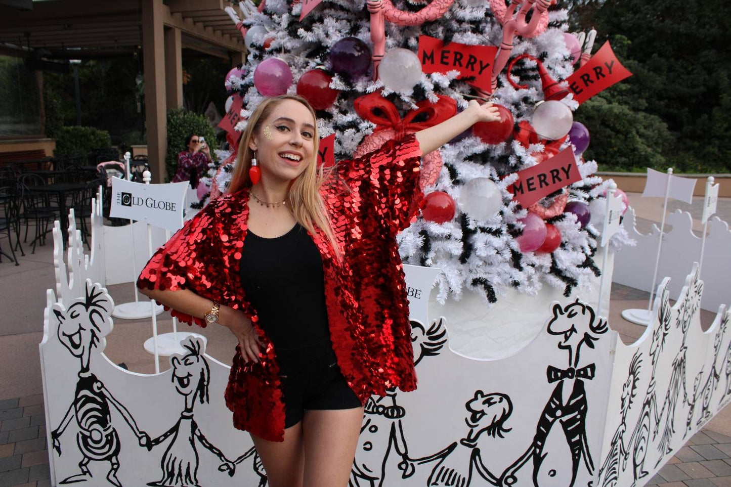 Red Planet Sequin Kimono