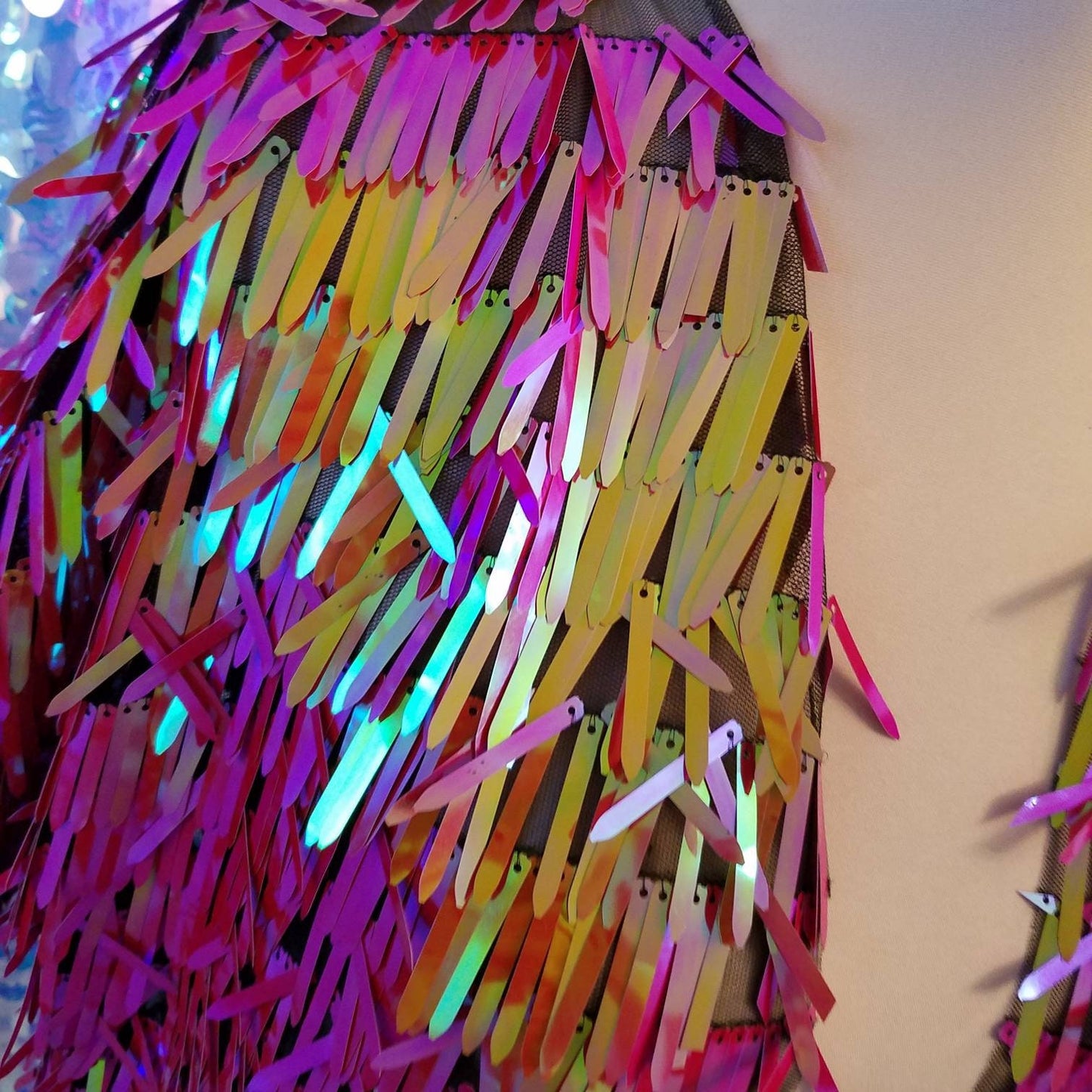 Red Tide Sequin Kimono