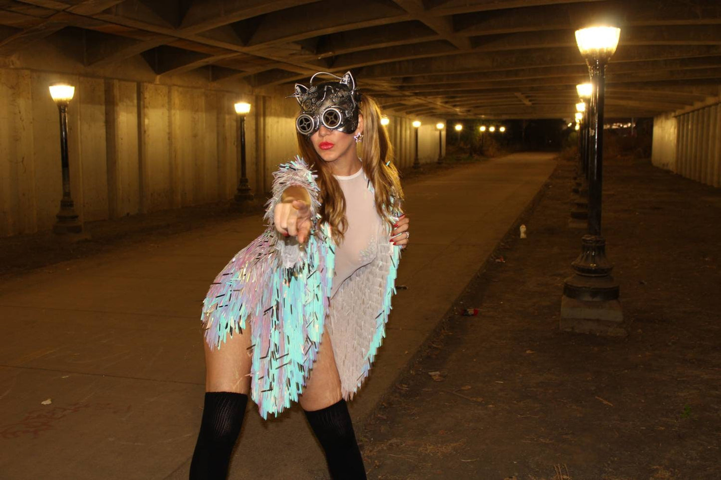 Moonbeam Sequin Kimono - Winter Icicles