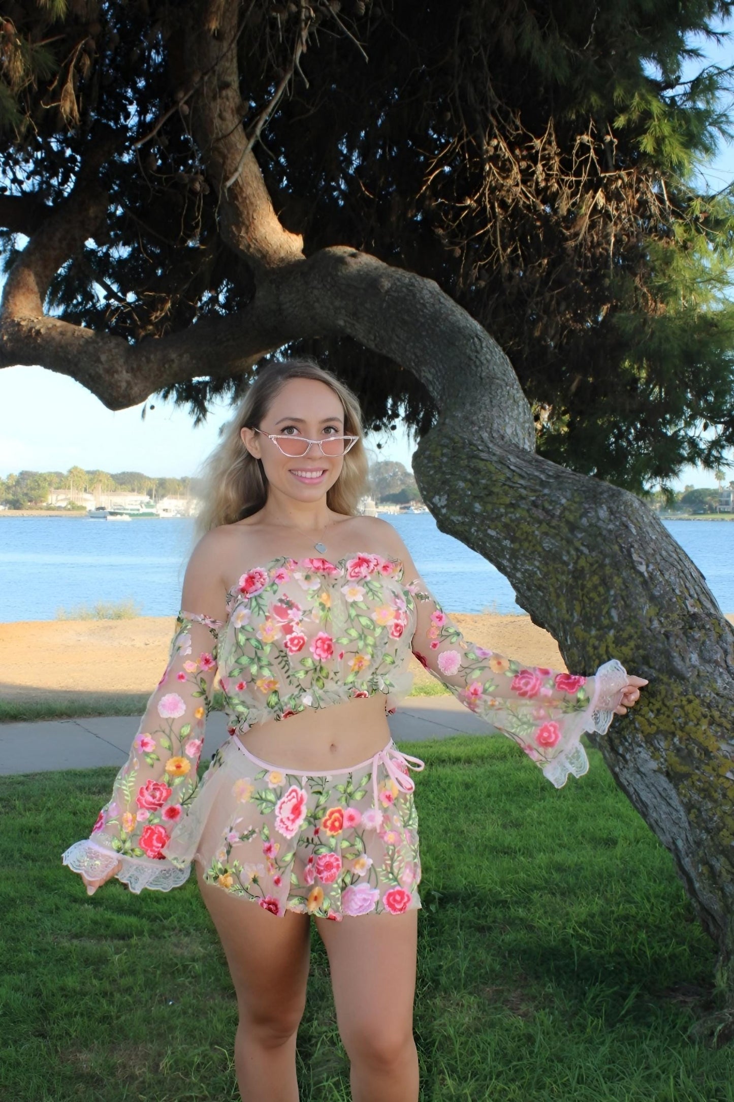 Floral Fantasy FairyCore - Bell Sleeves