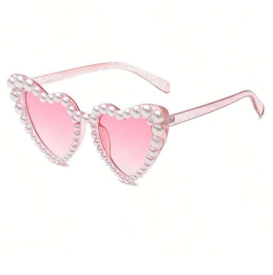 Pink Glasses with Pearls