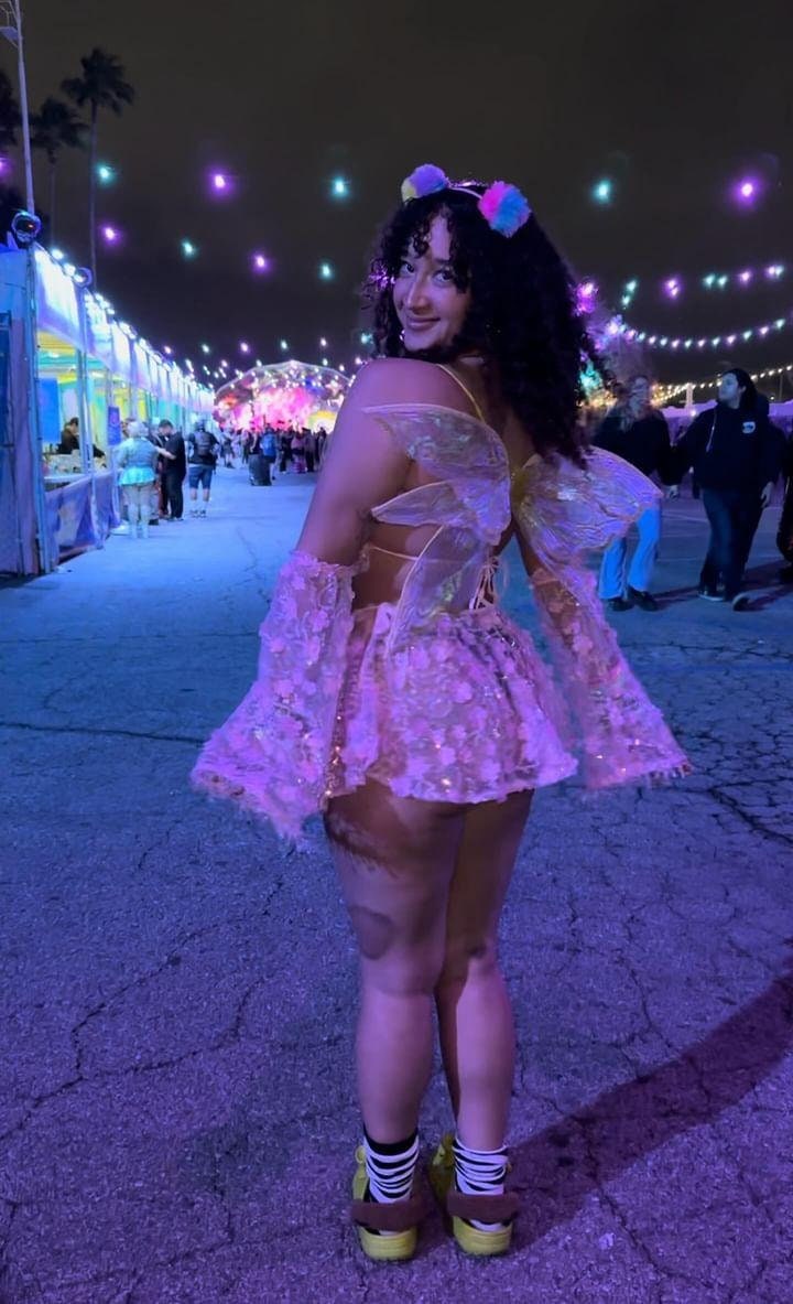 Flower FairyCore Pink Daisy - Skirt