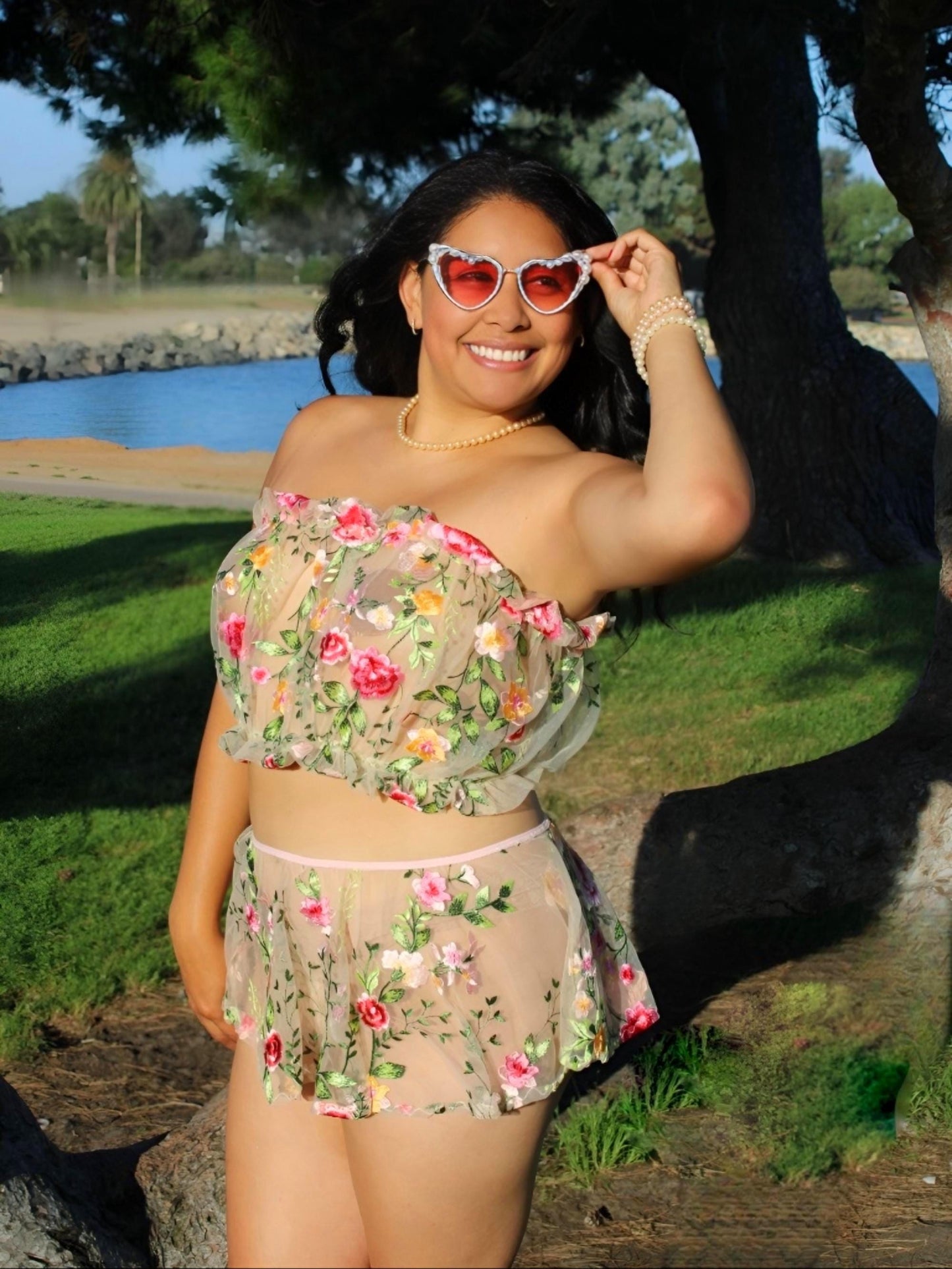Floral Fantasy FairyCore Tops