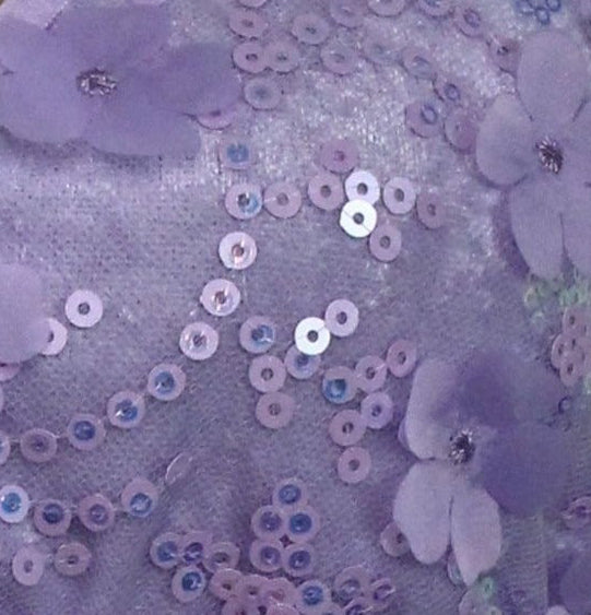 Triangle Top with Ruffle - Daisy Luxe Lavender