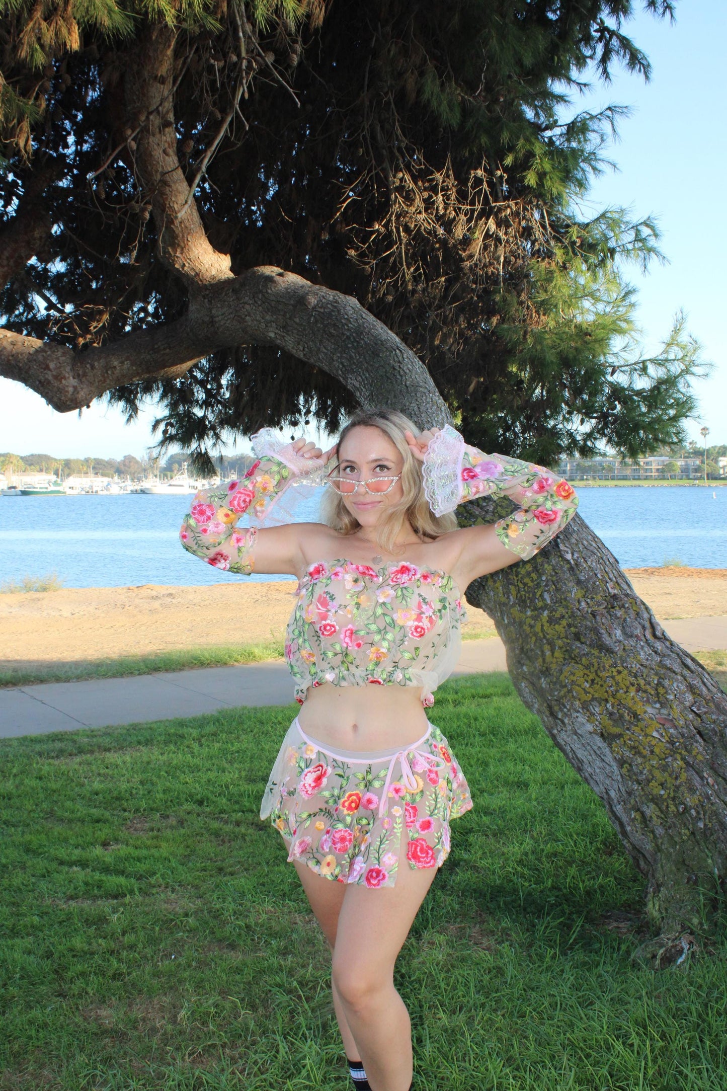Floral Fantasy FairyCore - Bell Sleeves