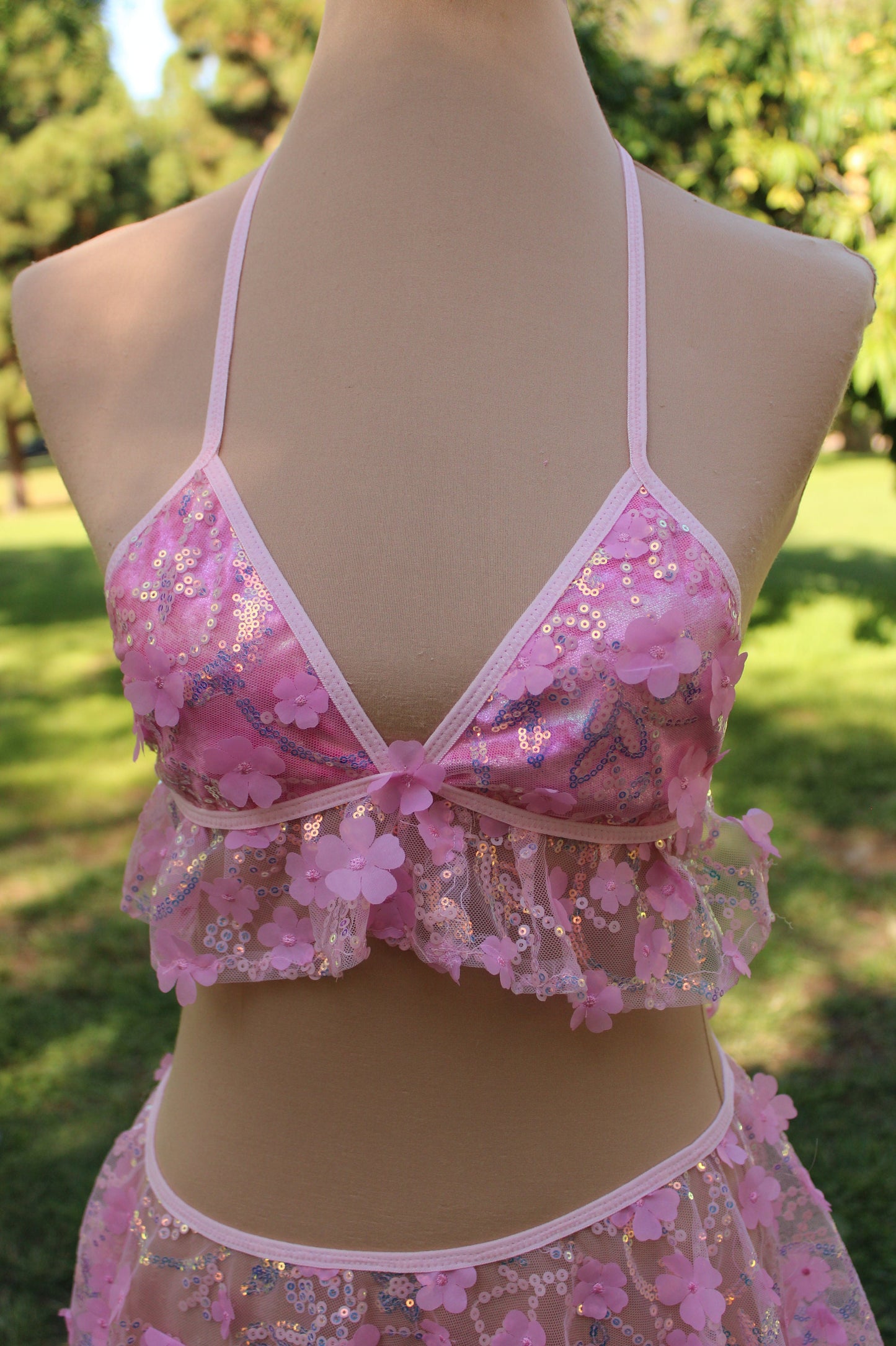 Flower FairyCore Pink Daisy - Skirt