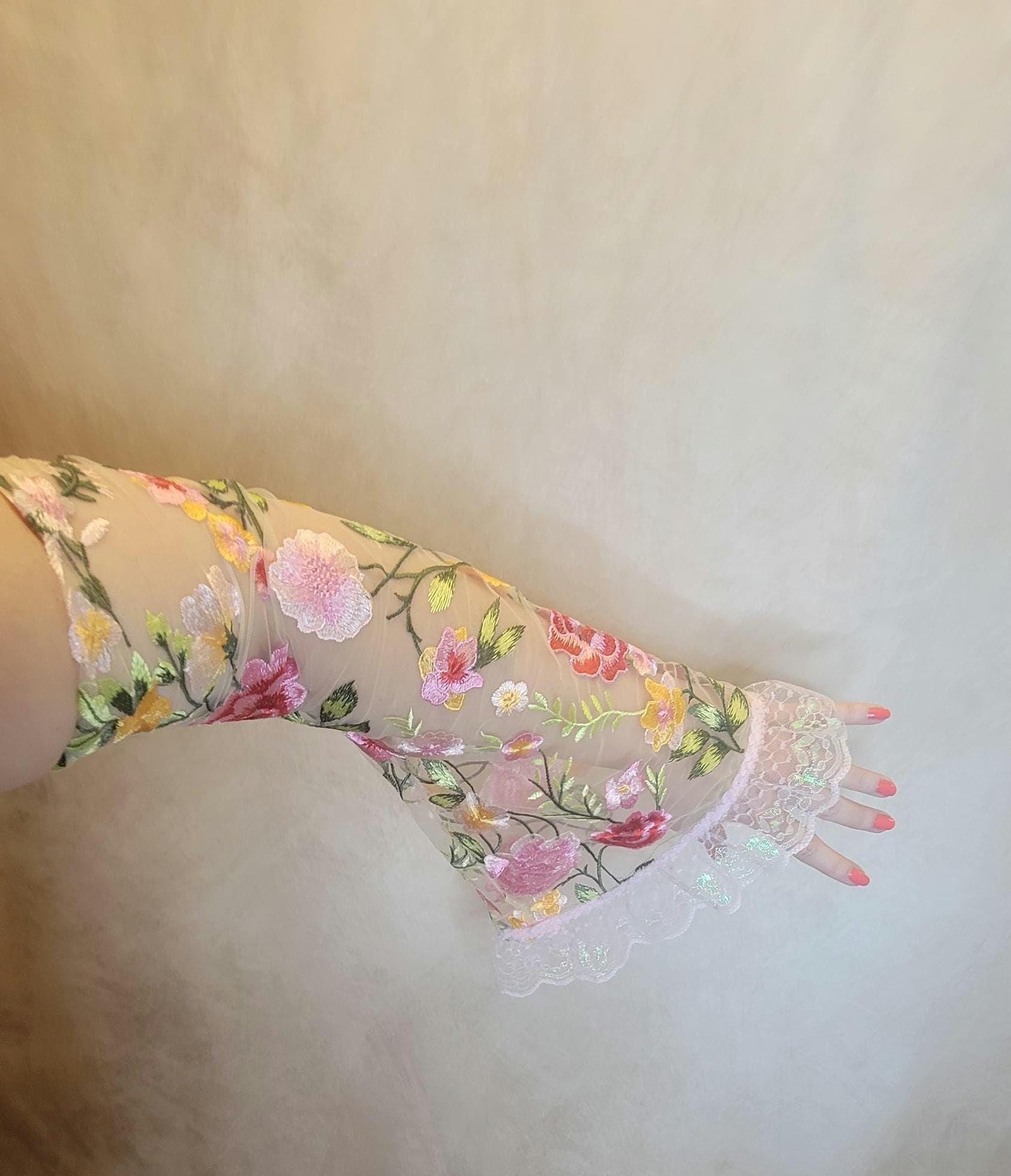 Floral Fantasy FairyCore - Bell Sleeves