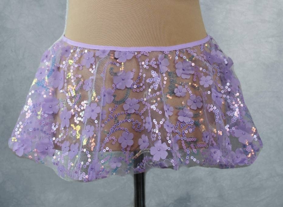 Lavender Daisy Luxe 3-D Daises - Skirt