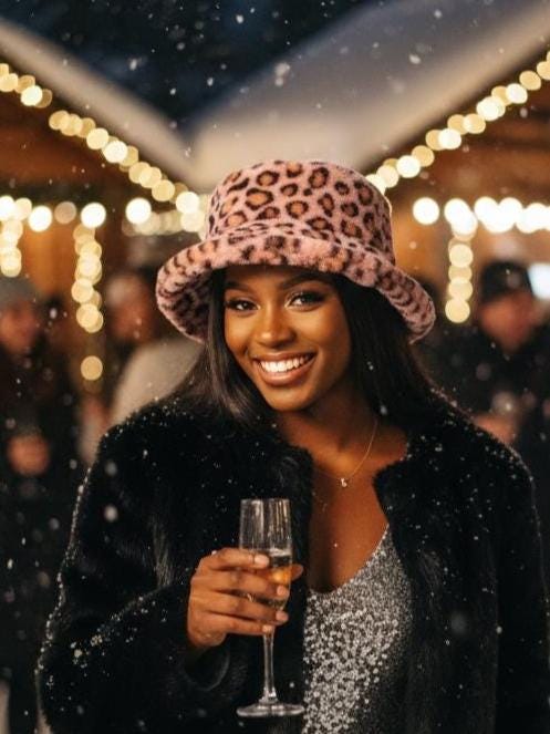 Fluffy Faux Fur Bucket Hat Lined - 6 Different Patterns