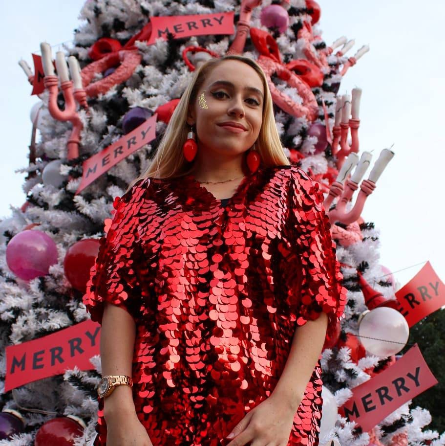 Red Planet Sequin Kimono