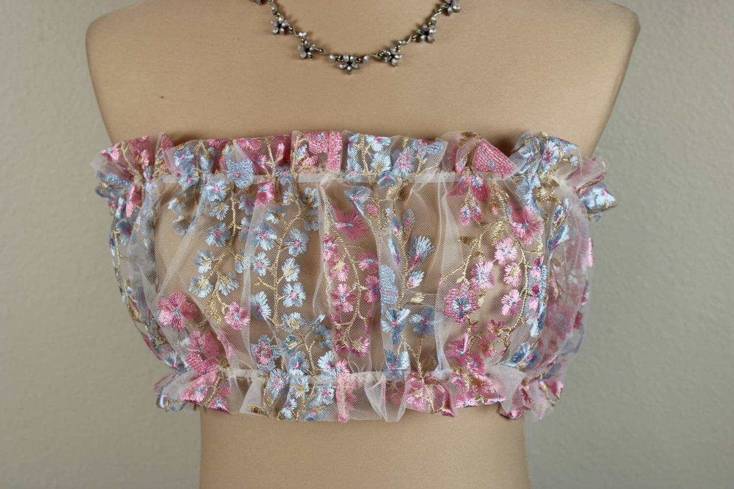 Ruffled Bandeau Festival Top